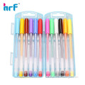 Vivid color plastic packaging gel pen set